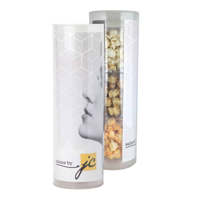 3 Piece Gift Tube with Popcorn