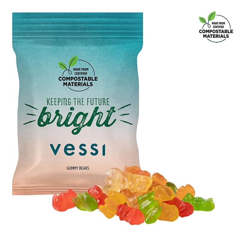 2oz. ECO-Digibag, Compostable & Full Color, Gummy Bears