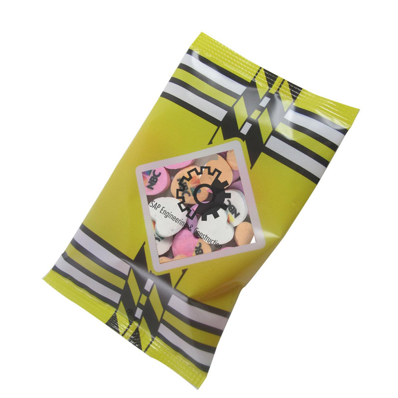 1/2oz. Full Color DigiBag with Imprinted Conversation Hearts