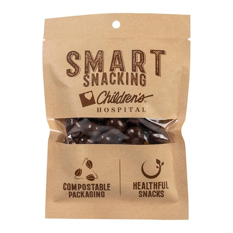 FairTrade Dark Chocolate Almonds in Eco Kraft Pouch