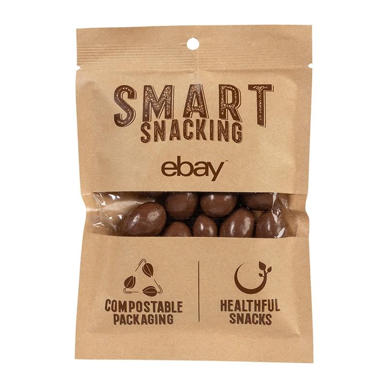 FairTrade Milk Chocolate Almonds in Eco Kraft Pouch