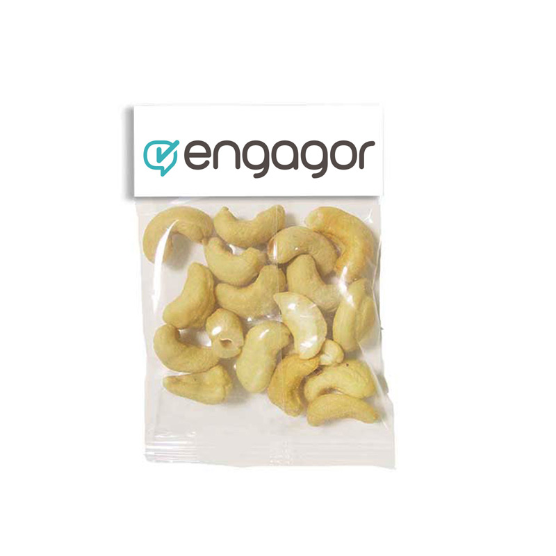 Small Header Bags - Jumbo Salted Cashews