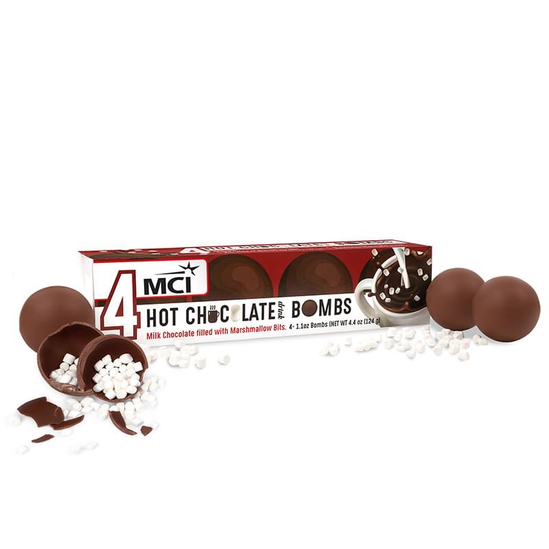 HOT CHOCOLATE BOMB 4 PACK IN FULL COLOR GIFT BOX