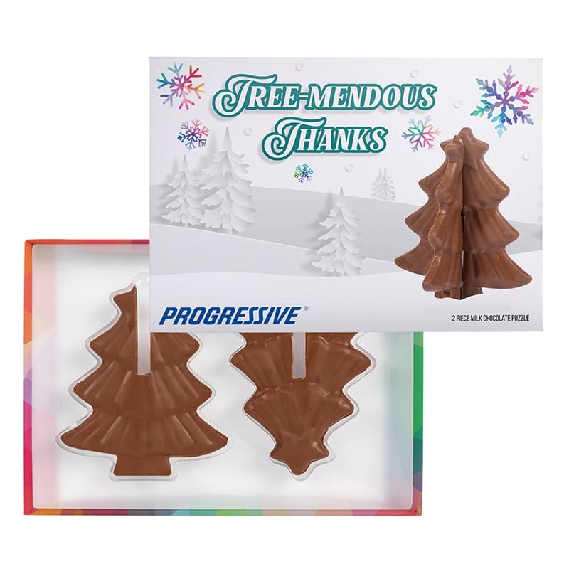 3D Milk Chocolate Christmas Tree