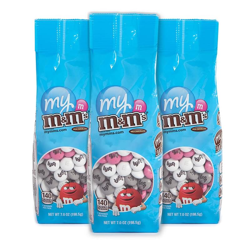 7oz. Personalized  M&M’S® Bags- Set of Three Bags