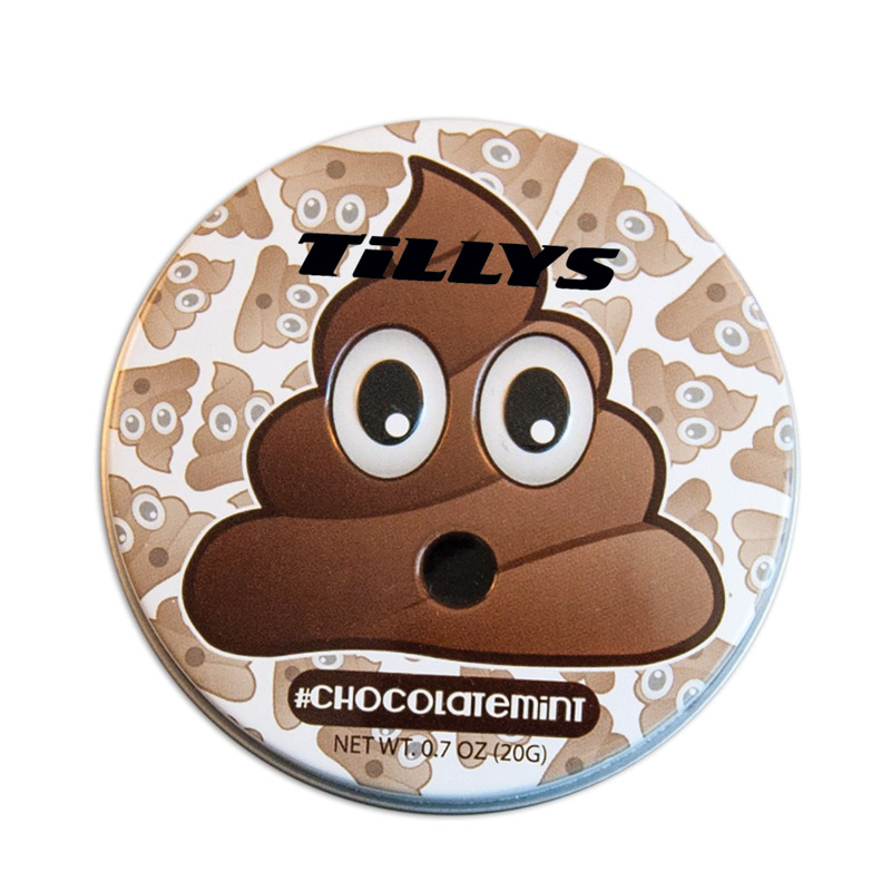 Poop Emojy Tin with Chocolate Mints