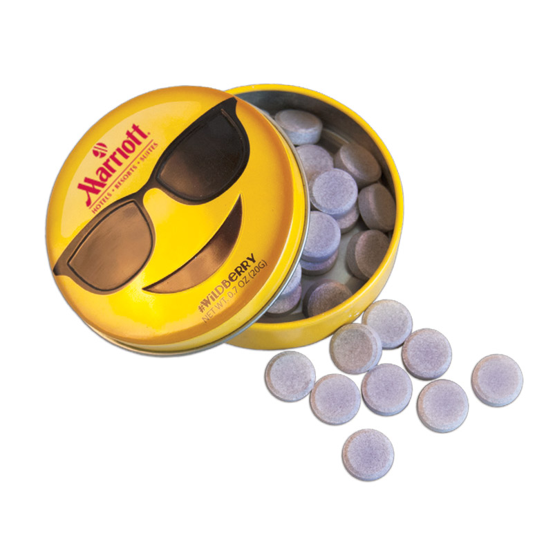Sunglasses Emojy Tin with Wildberry Mints