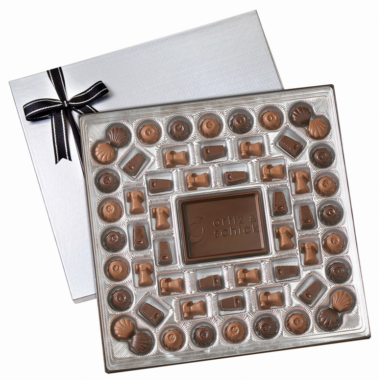 Large Custom Chocolate Delights Gift Box ( 1 1/2 lbs.)