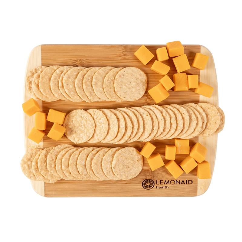 Board with Cheese and Crackers