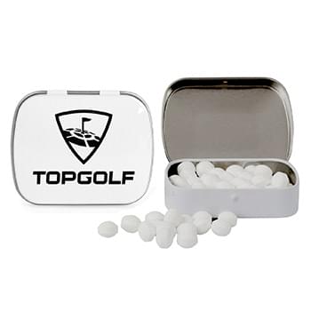 Domed Tin with Golf Ball Shaped Mints