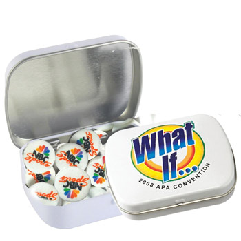 Domed Tin - Imprinted Round Mints