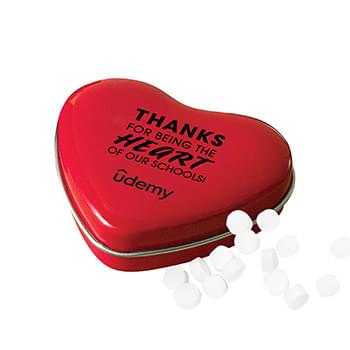 Sweet Heart Mint Tin With Micromints