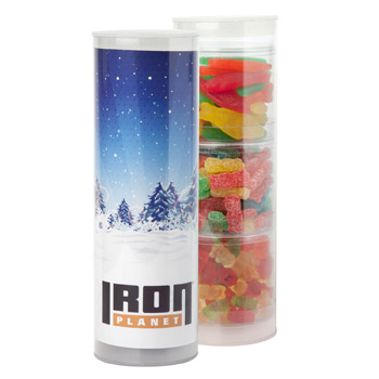 3 Piece Gift Tube with Gummy Candy