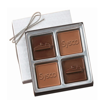 Custom Chocolate Squares Gift Box (2 1/2oz.)