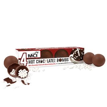 HOT CHOCOLATE BOMB 4 PACK IN FULL COLOR GIFT BOX