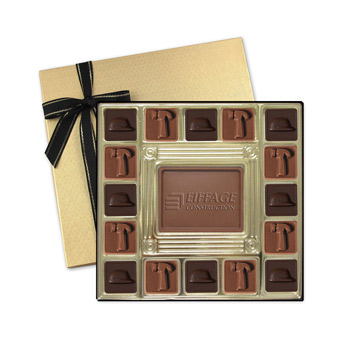 Custom Chocolate Squares Gift Box (13 1/2oz.)