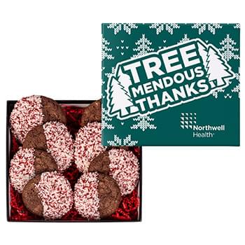 Crushed Peppermint Chocolate French Sable Cookie in Gift Box