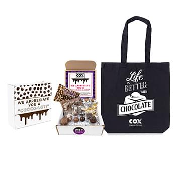 We Appreciate You A Choco-lot Mailer with Tote