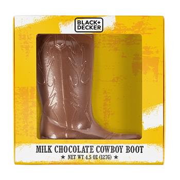 4.5 oz. Chocolate Molded Cowboy Boot